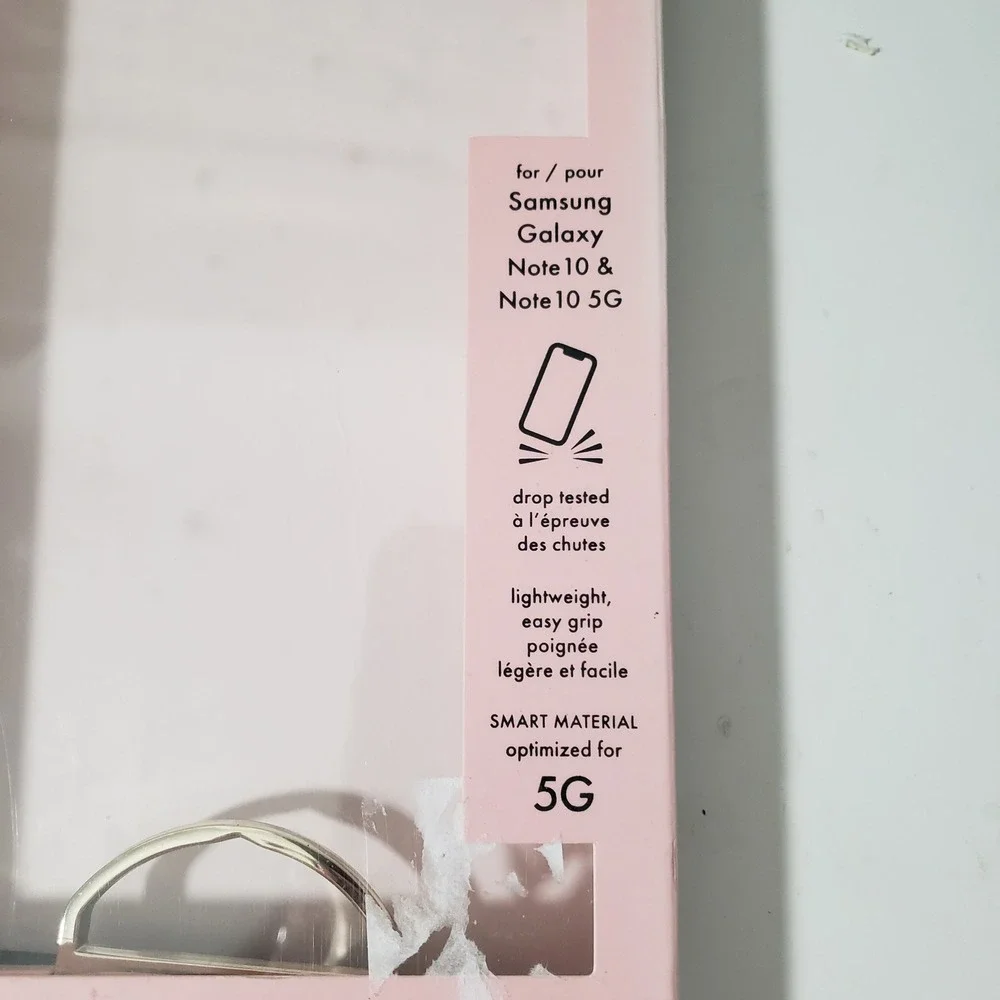 Kate Spade Phone Case Samsung Galaxy Note 10 Clear Black White‎ Floral Hardshell